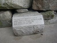 Newcastle Memorial  Stone on Newcastle Beach front.