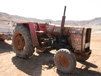 MF 290 in the Cape Verde Islands  Working in the salt pans on the island, ferrying salt from the drying pans to the bagging plant. The salty environment and lack of maintenance is taking its toll